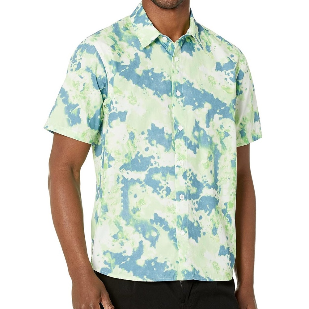 NEFF Tie Dye Short Sleeve Button Up Shirt